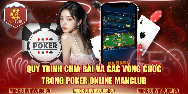 Quy trình chia bài và các vòng cược trong Poker trực tuyến